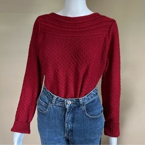 Red Knit Sweater